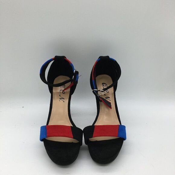Black Women Ankle Strap Platform Sandals High Heel Open Toe Dress Shoes - Picture 1 of 10